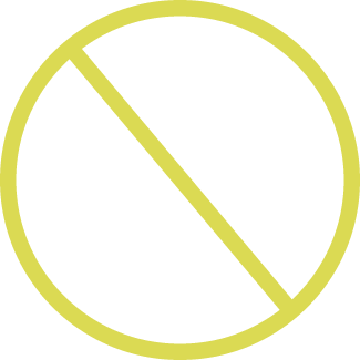 circle-with-diagonal-line Circle with diagonal line indicating no longer need or want